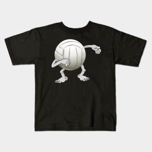 Funny dabbing volleyball ball Kids T-Shirt